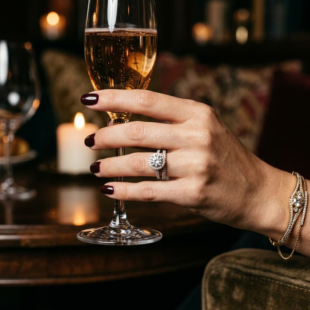 The Aurelia Solitaire Diamond Ring Lifestyle